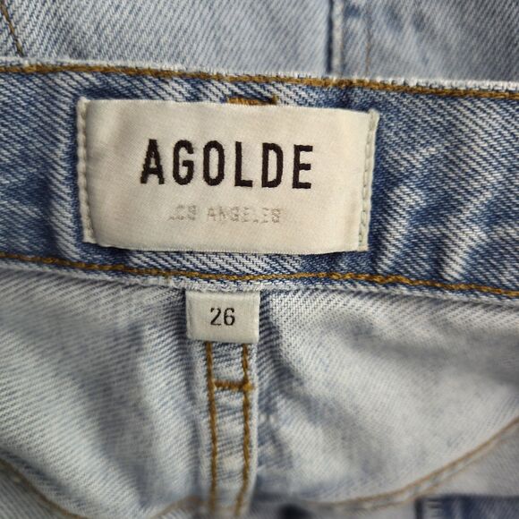 Agolde 90s Jeans in Fall Out Distressed Loose Fit A069C Size 26x29 - Picture 3 of 4